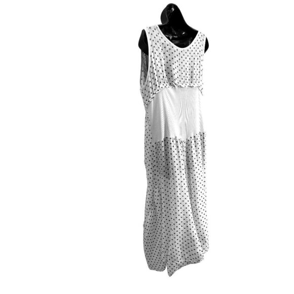 Linen womens Long flowy summer dress size med.Longest length 50” - Picture 3 of 11